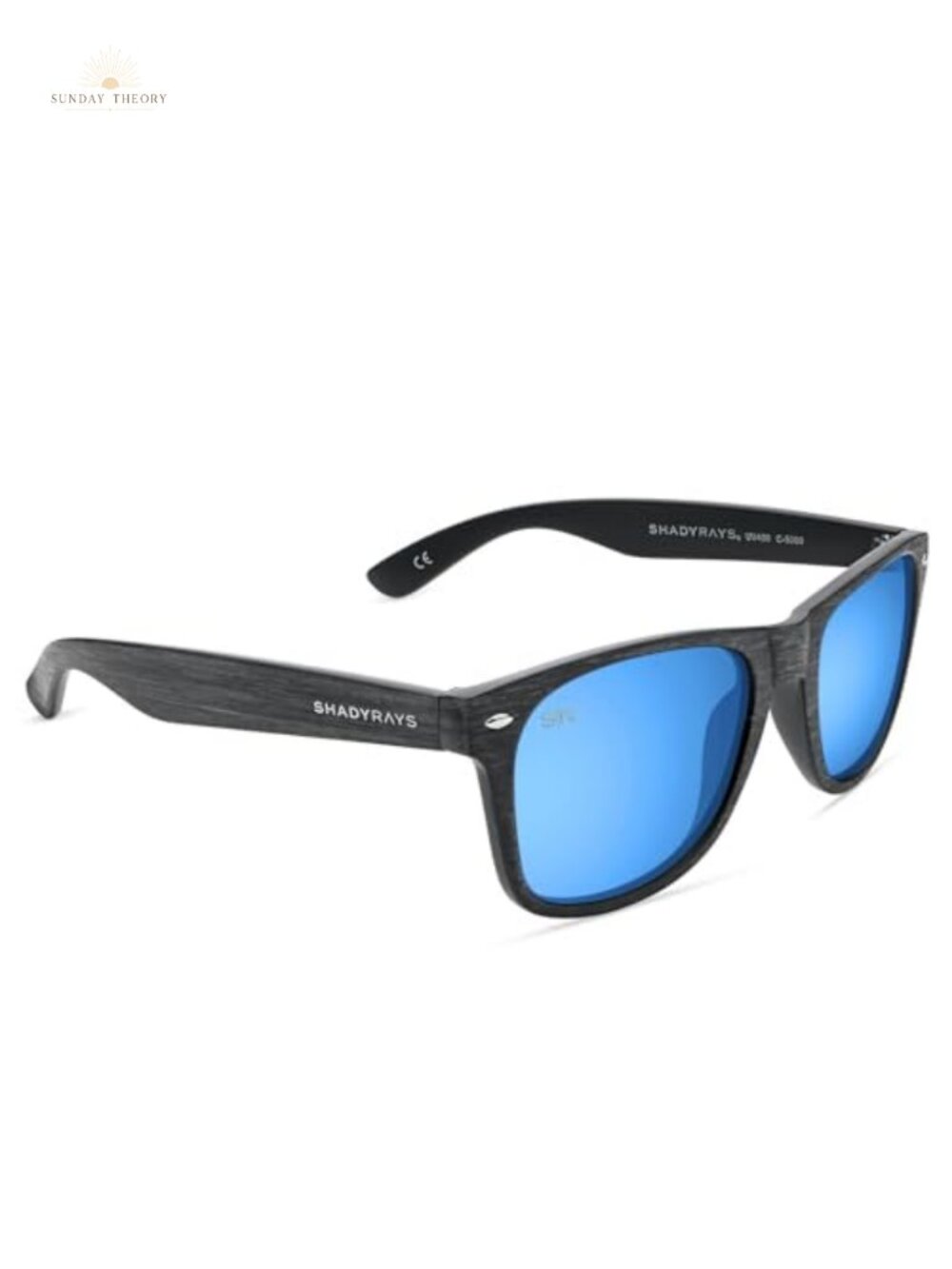 Polarized Sunglasses for Men and Women with Wood Grain Frame